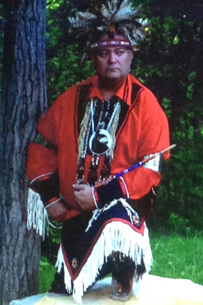 Leon Briggs, spiritual leader of the American Metis Aboriginal Association.