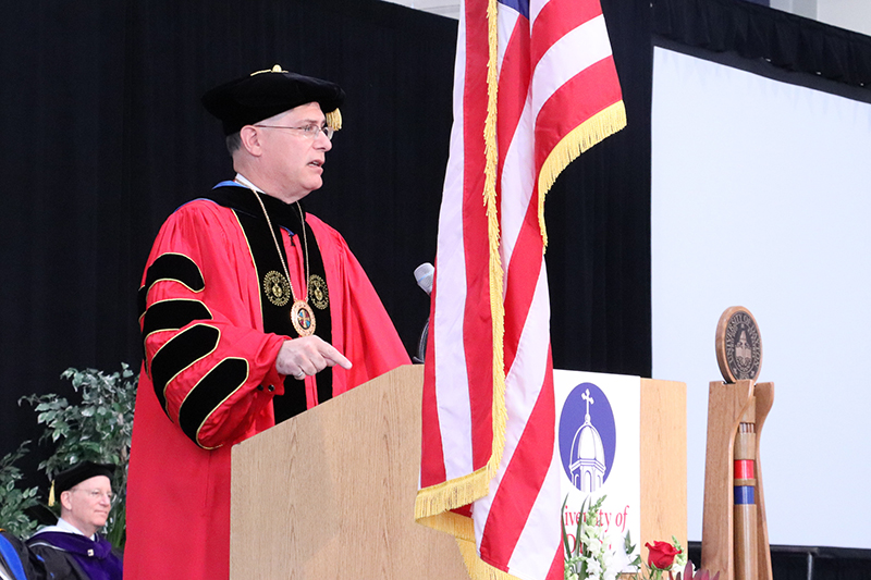President Spina at Convocation