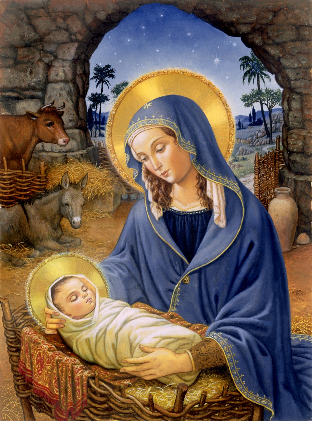 "The Nativity" by Ruth Sanderson, from the Marian Library collections