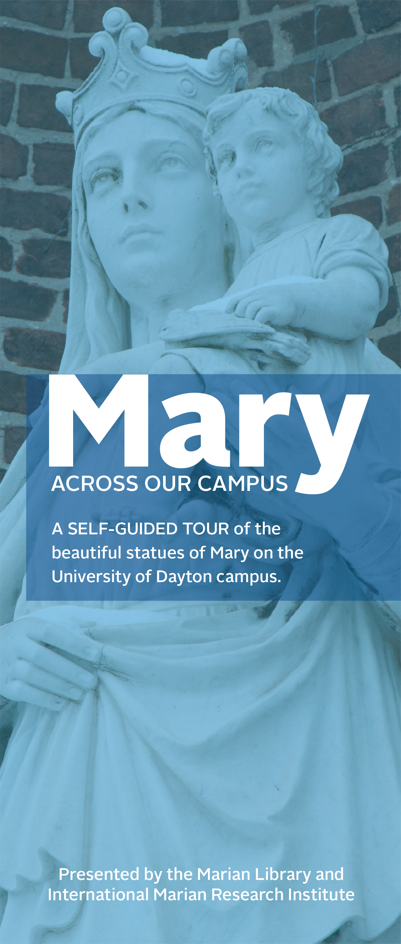 Look for this self-guided tour brochure in the Roesch Library lobby, the Marian Library reception area and in the Chapel of the Immaculate Conception.