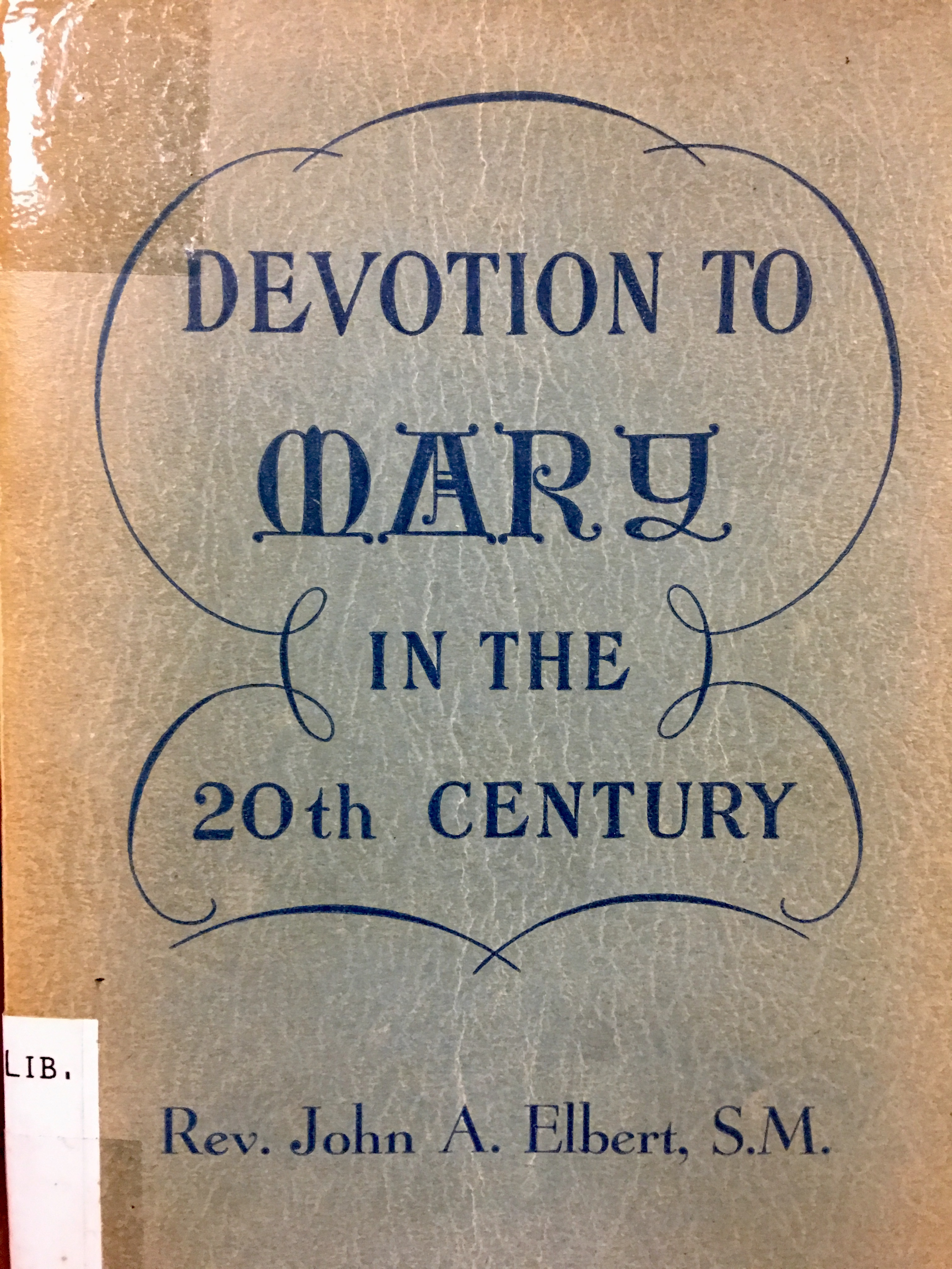 The Marian Library’s first book 