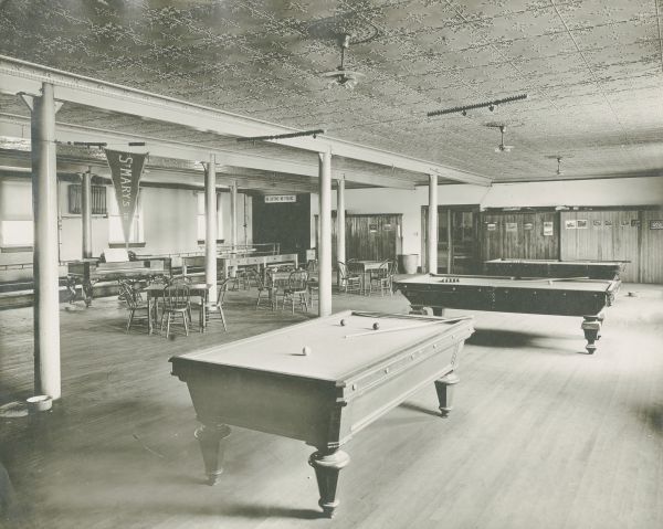 Chaminade's basement club room, ca. 1912