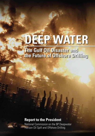 Deep water:  the Gulf oil disaster and the future of offshore drilling:  report to the President.  President Barack Obama appointed a seven-member commission to investigate what has been considered to be the largest accidental marine oil spill in the petroleum industry.  Their report was issued in 2011.  Library record:  http://flyers.udayton.edu:80/record=b2402782 