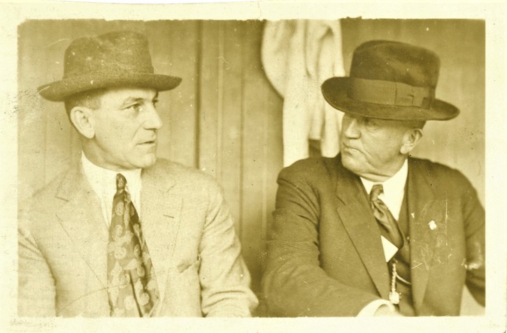 Picture of Hall of Famers Nap Lajoie and Cy Young