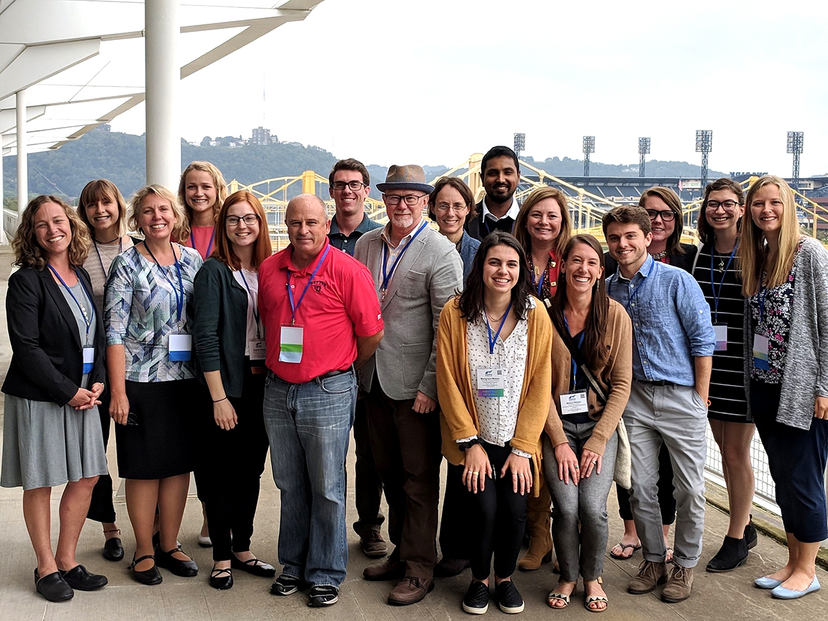 Attendees from UD to the 2018 AASHE conference in Pittsburgh. 