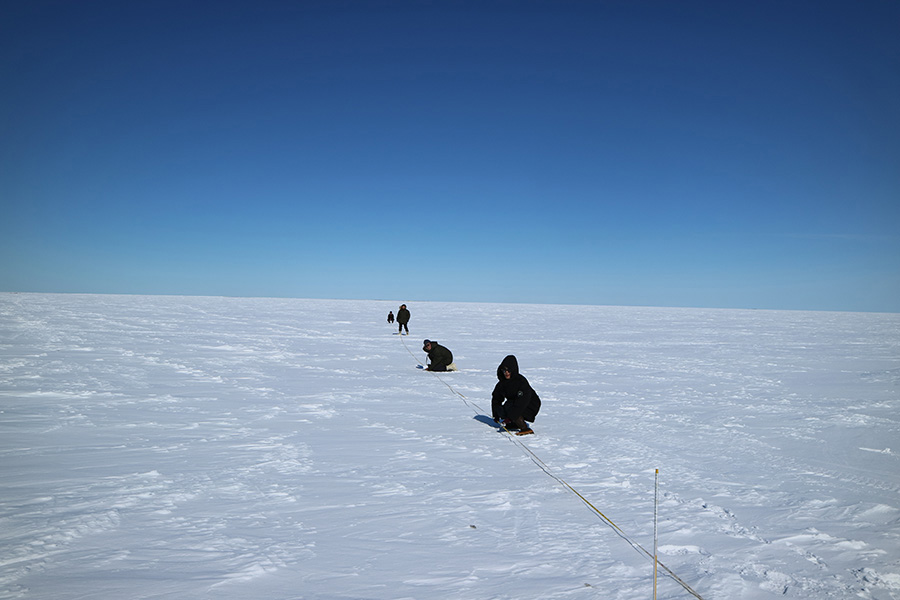 Researchers in Arctic