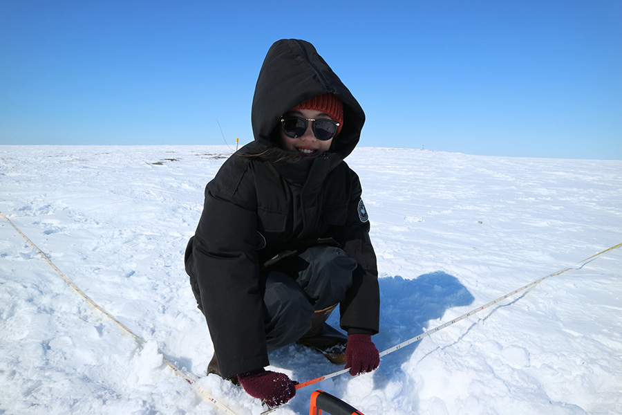 Ming Gong, Researcher, in the Arctic