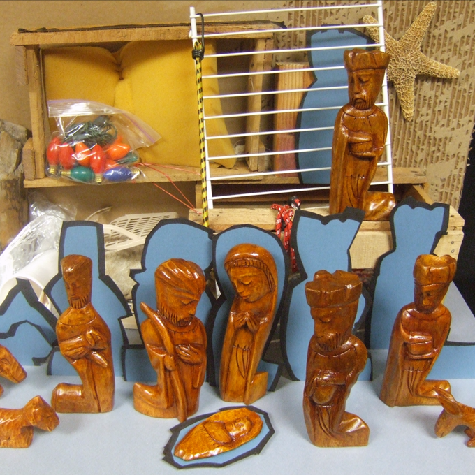 nativity set from Haiti