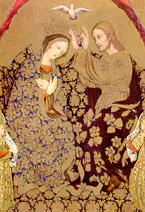 Coronation of Mary, detail Gentile da Fabriano 1370-1450 Vienna Art Academy