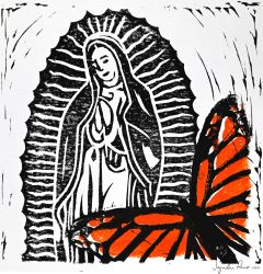 Print depicts Jesus as a monarch butterfly