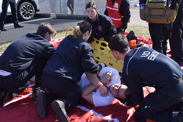 Title/Display Name UD Emergency Medical Services students during training